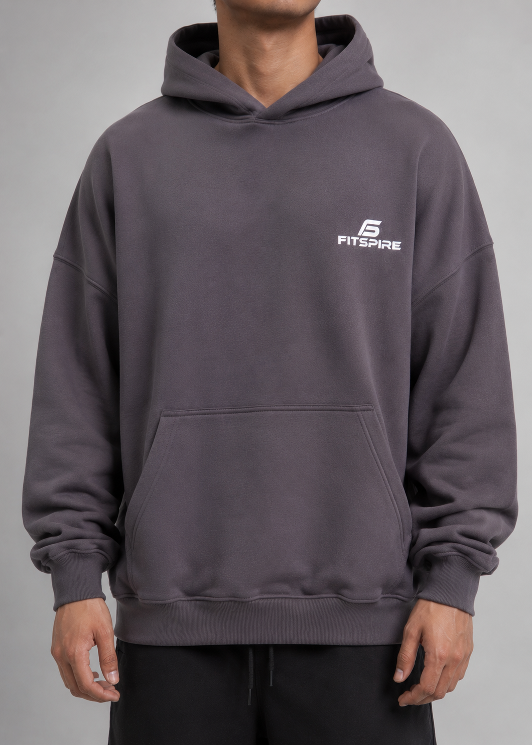 Off-Duty Hoodie Shark Grey