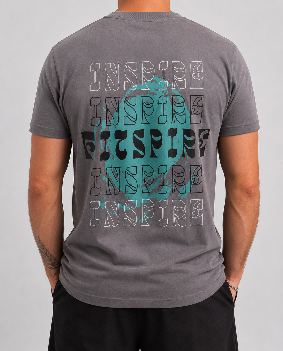 Inspire Wave Tee - Grey